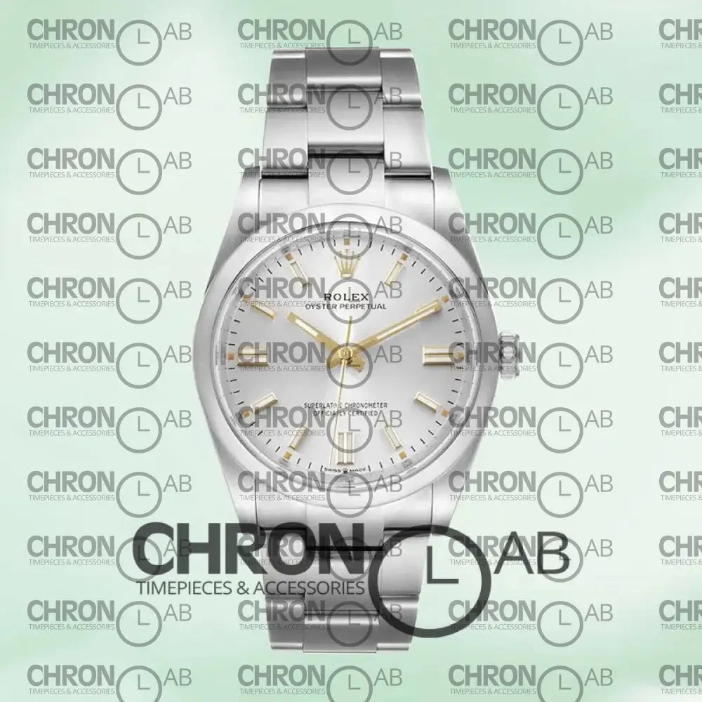 Oyster Perpetual 36mm M124300-0001 Unisex Oyster Bracelet Silver Dial Clone Watches