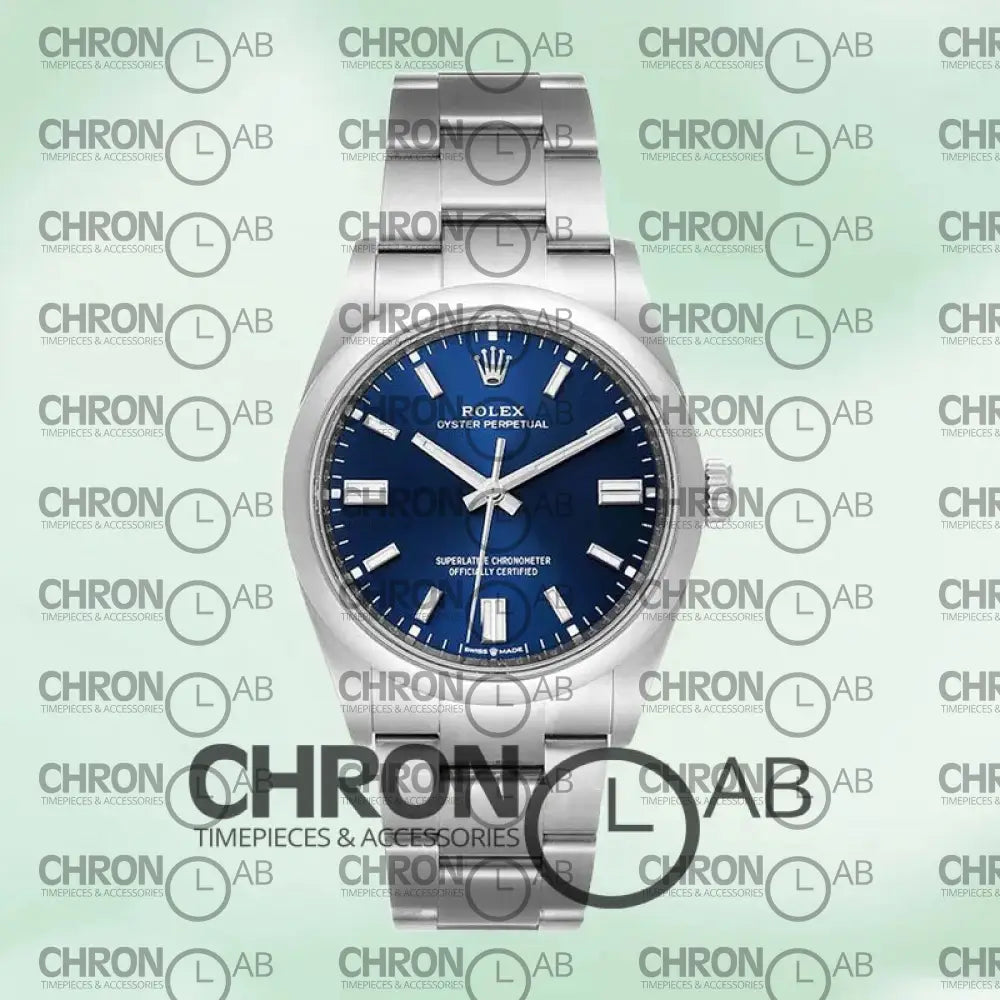 Oyster Perpetual Unisex 36mm M124300-0003 Blue Dial Clone Watches