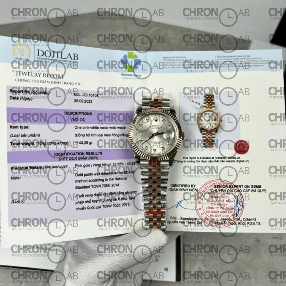 Rolex DateJust 126331 Replica 41mm – Gold Wrapped Silver Dial – GM Factory Watches