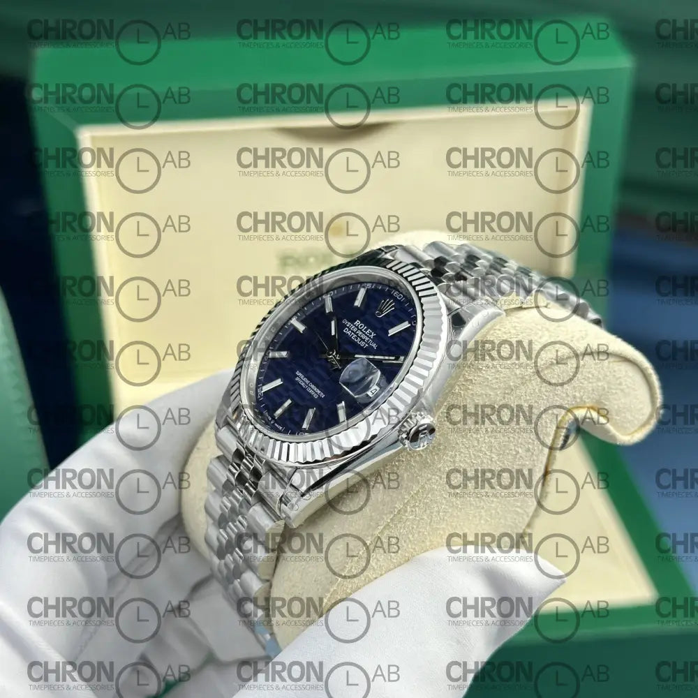 Rolex DateJust 126334 Blue Motif Dial VS Factory 41mm Clone Watches
