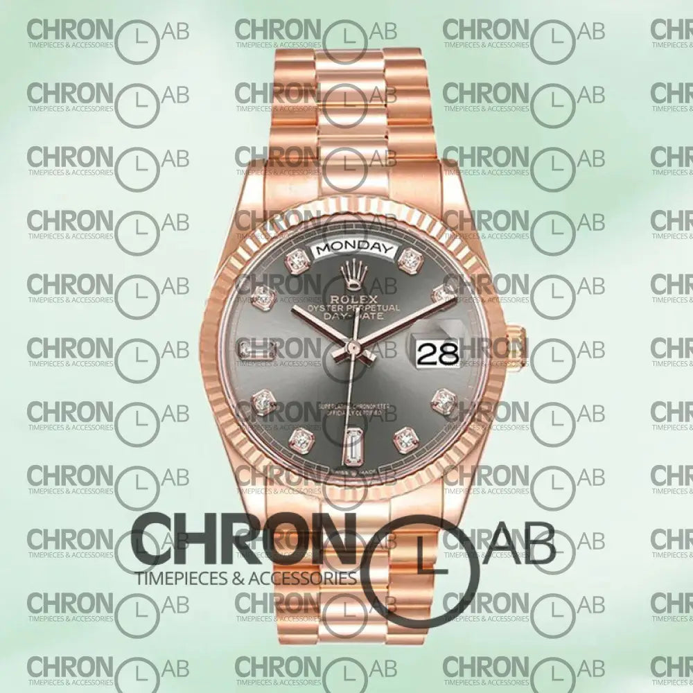 Rolex Day-Date 36mm M128235-0050 Rose Gold Clone Watches