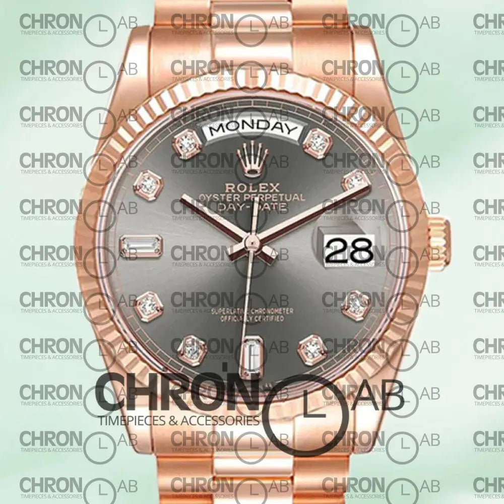 Rolex Day-Date 36mm M128235-0050 Rose Gold Clone Watches