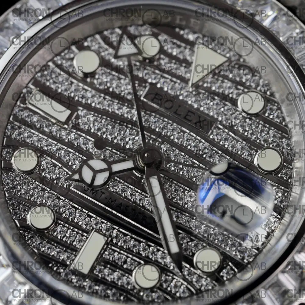 Rolex GMT-Master II Custom Full CZ AMG Factory 40mm Clone Watches