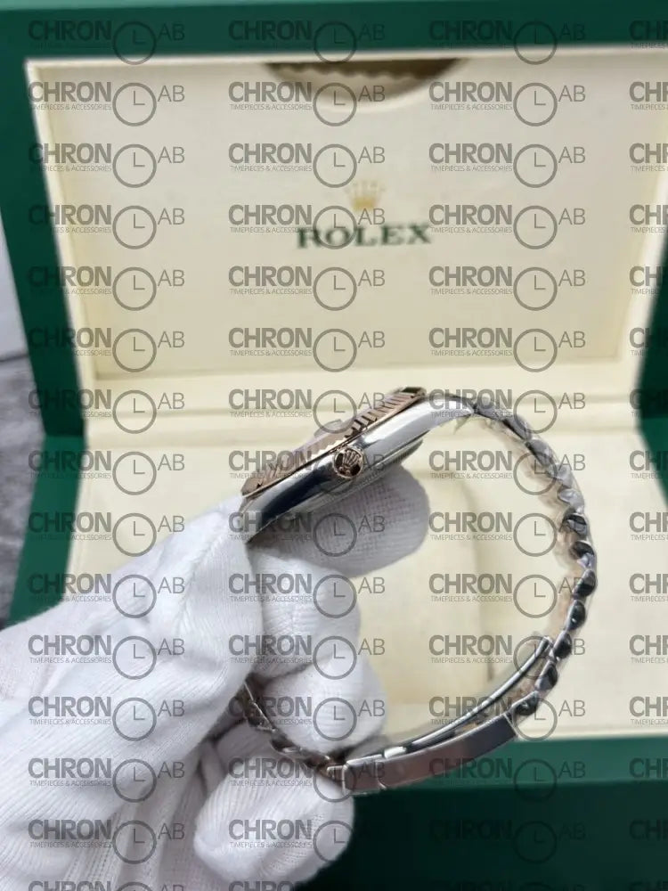 Rolex Replica DateJust 126331 Demi Rose Gold – Black Dial Clean Factory 41mm Watches
