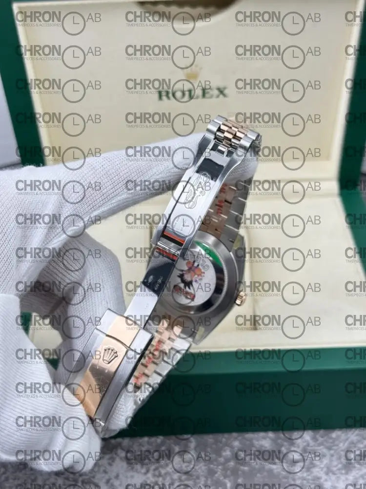 Rolex Replica DateJust 126331 Demi Rose Gold – Black Dial Clean Factory 41mm Watches