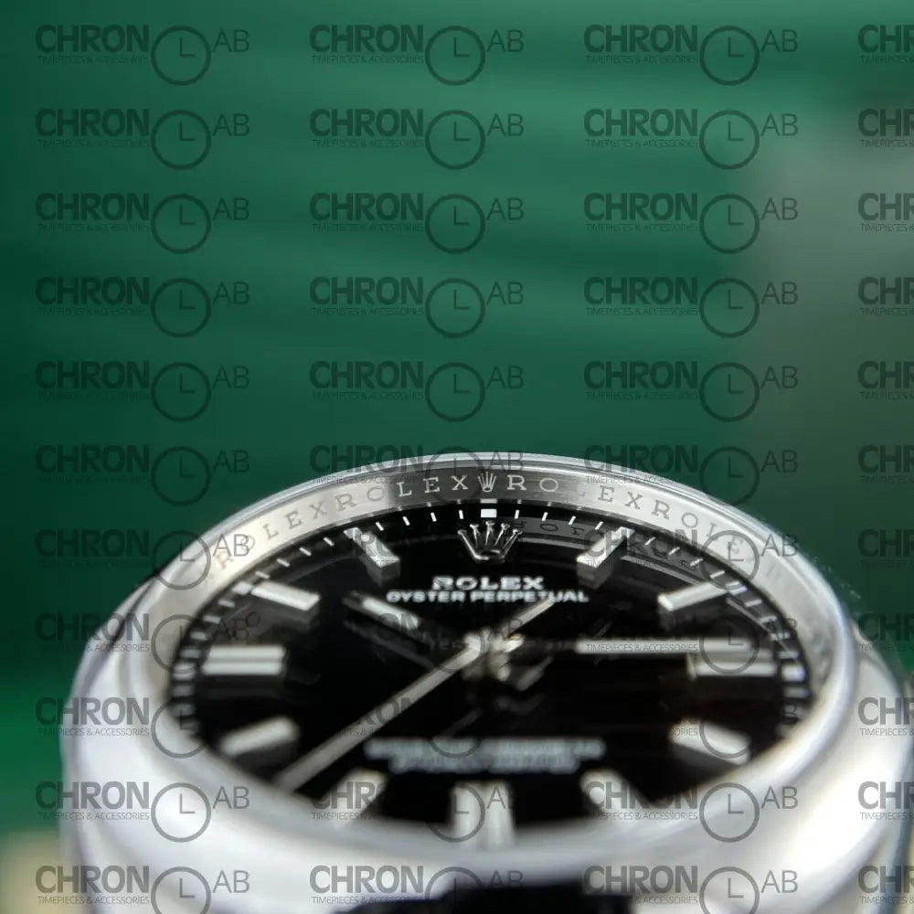 Rolex Replica Watch Oyster Perpetual 126000 Dial Black Clean Factory 36mm Clone Watches