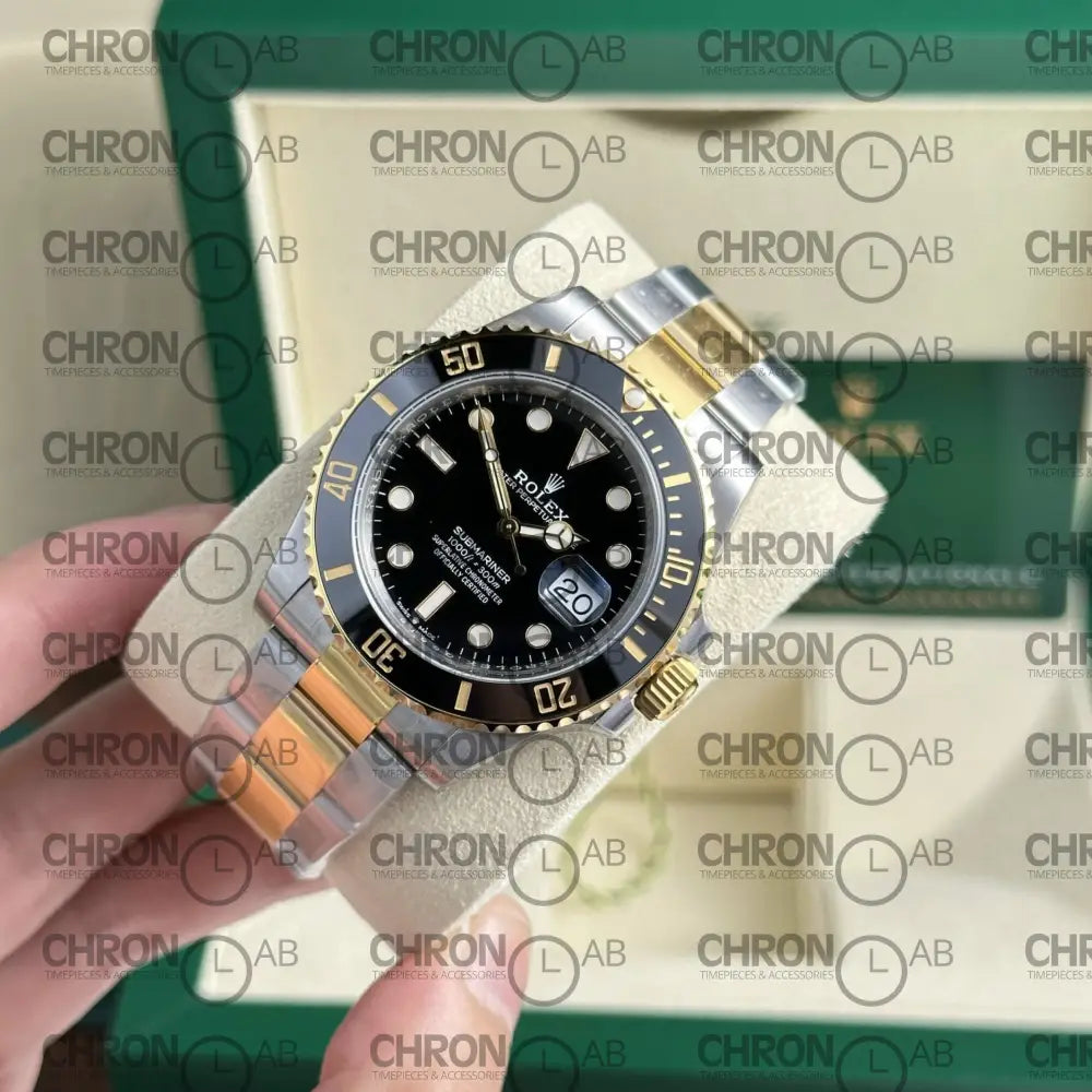 Rolex Replica Watch Submariner Date 126613LN Demi Gold Black Dial VS Factory 41mm Clone Watches