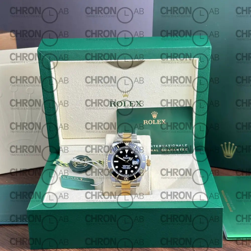 Rolex Replica Watch Submariner Date 126613LN Demi Gold Black Dial VS Factory 41mm Clone Watches