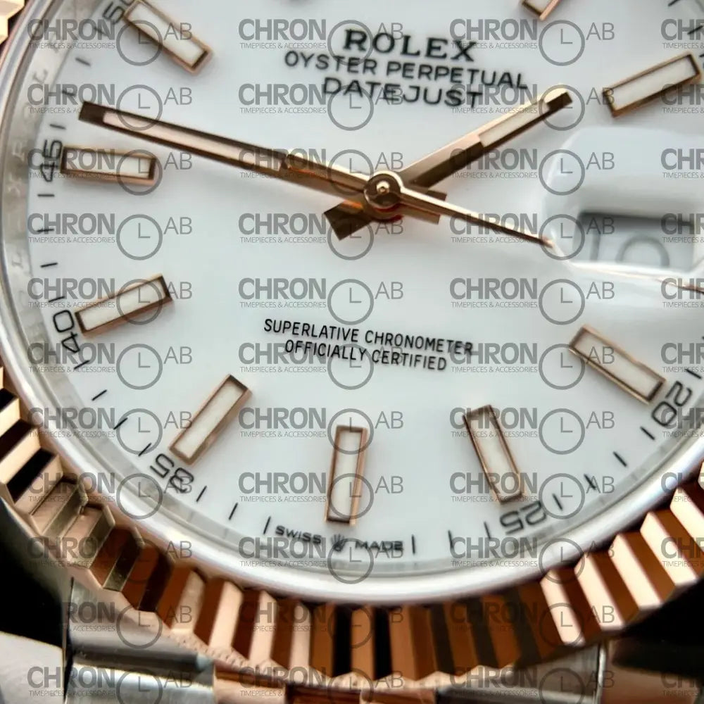 Rolex Replica Watches DateJust 126331 Demi Rose White Dial Clean Factory 41mm Watches