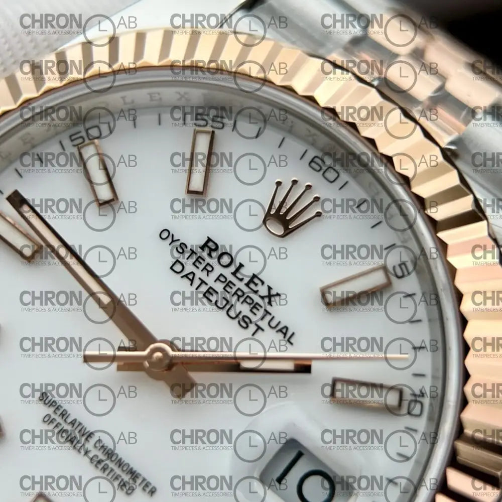 Rolex Replica Watches DateJust 126331 Demi Rose White Dial Clean Factory 41mm Watches