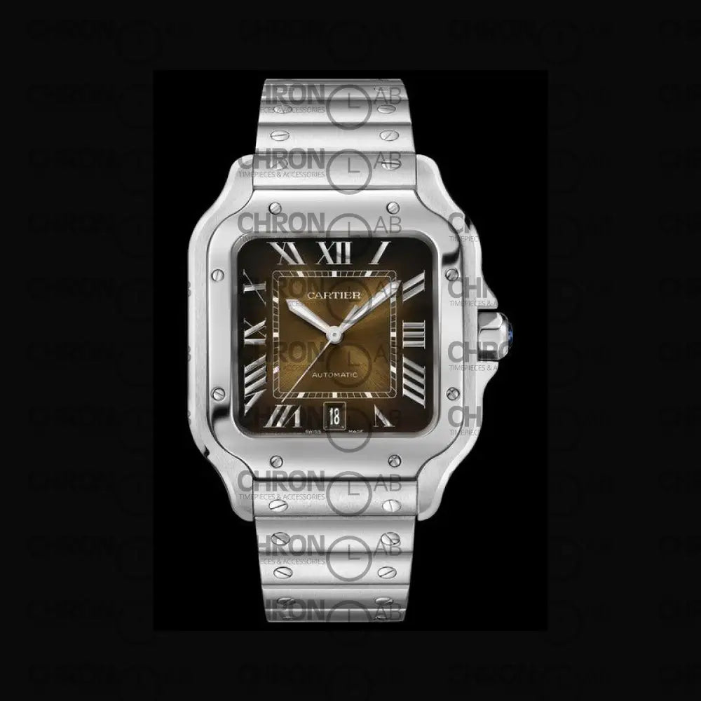 Santos Brown Medium WSSA0065 Clone 38mm Watches