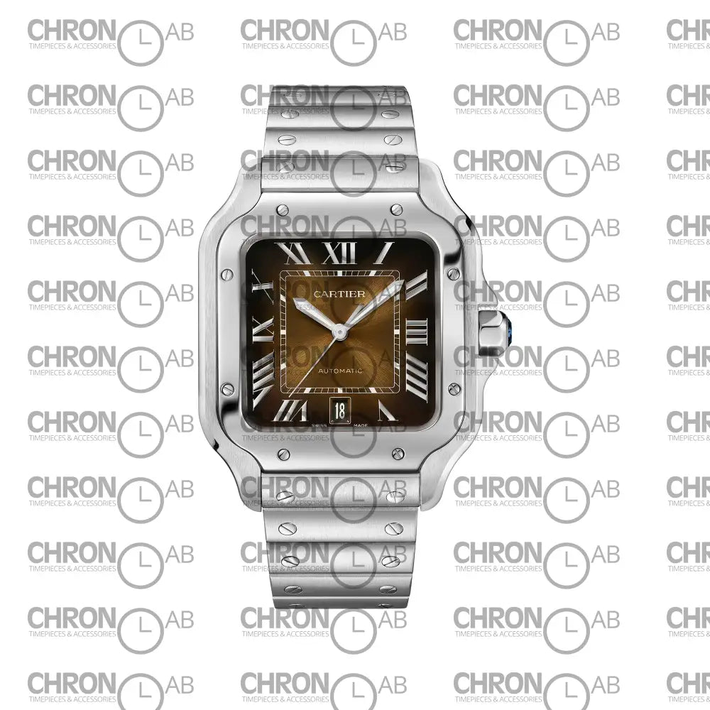 Santos Brown Medium WSSA0065 Clone 38mm Watches