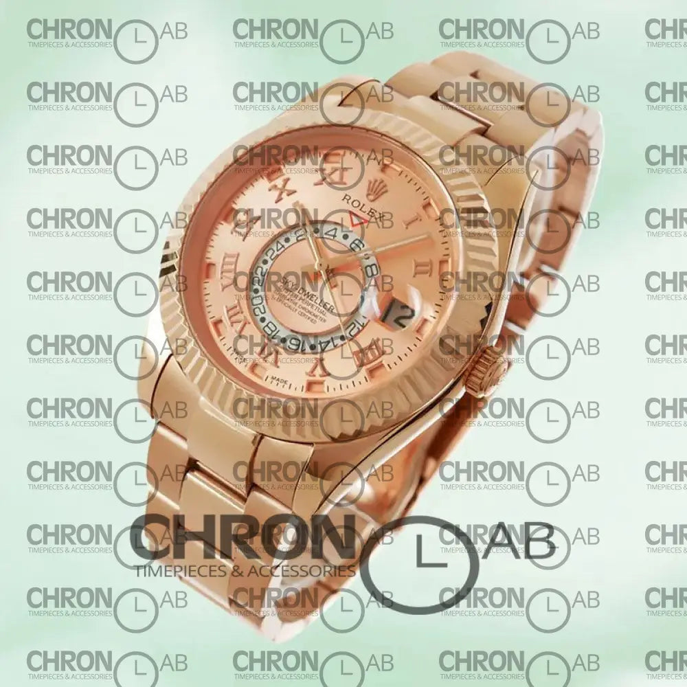 Sky-Dweller 326138 Men’s 42mm Leather Strap Clone 42mm Watches