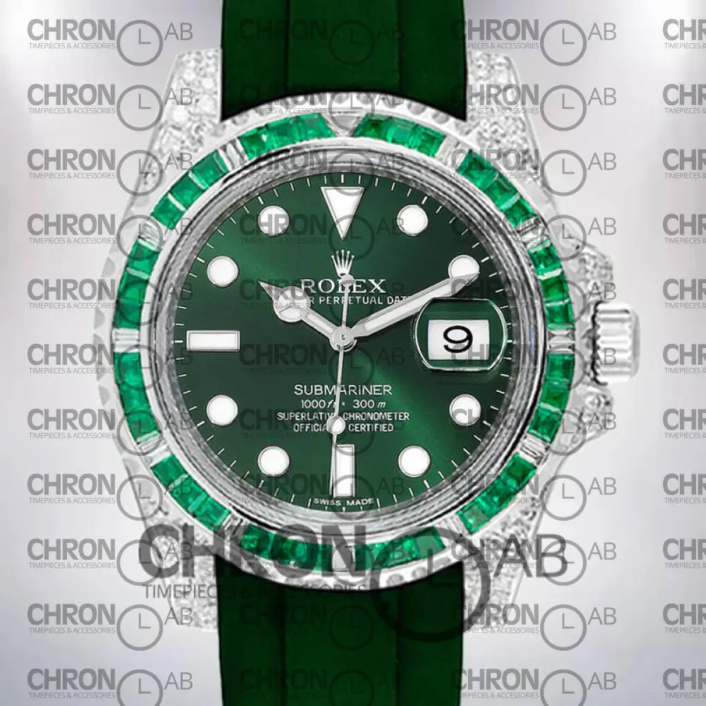 Submariner Men’s 40mm 116610 Rubber Band Clone Watches