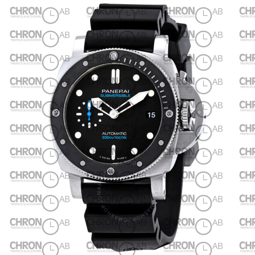 Submersible Black Dial Black Rubber Men’s Watch Item PAM00683 Clone 47mm Watches