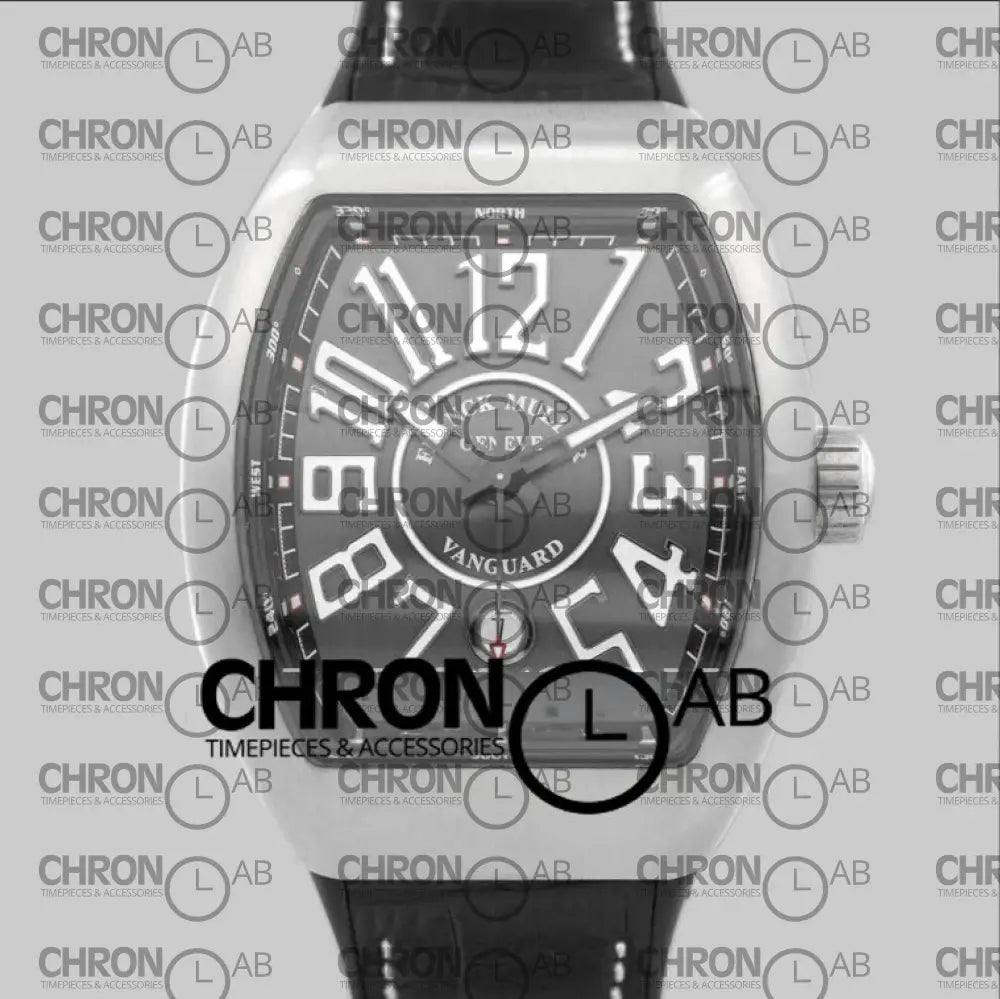 Vanguard V45 Titanium SC DT BR Grey Dial on Black Strap Clone 45mm Watches