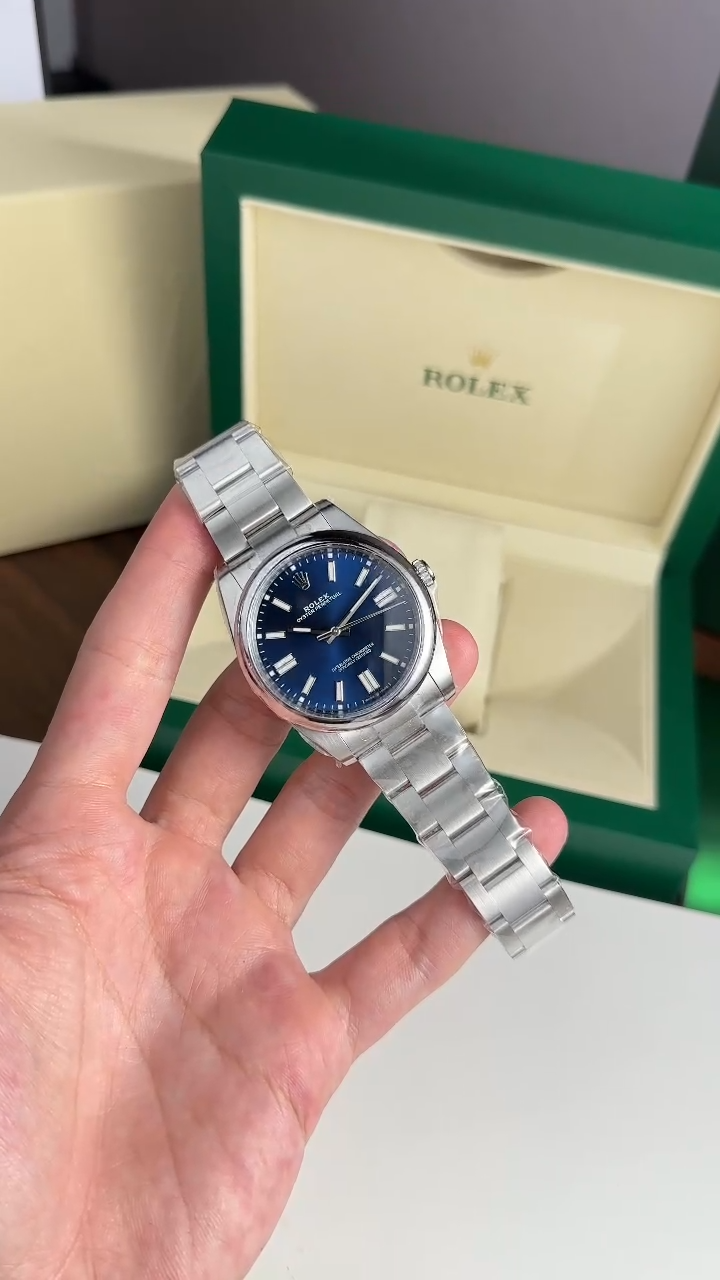 Rolex Replica Watch Oyster Perpetual 124300 Dial Blue Clean Factory 41mm