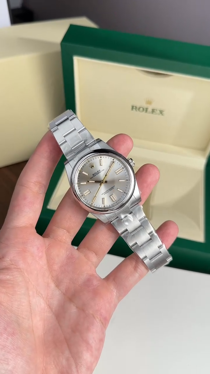 Rolex Replica Watch Oyster Perpetual 124300 Silver Dial Clean Factory 41mm