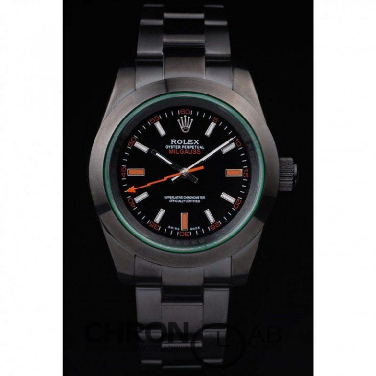 Milgauss PRL05090290 Pro-Hunter Tinted Green Saphire Black Dial 40mm