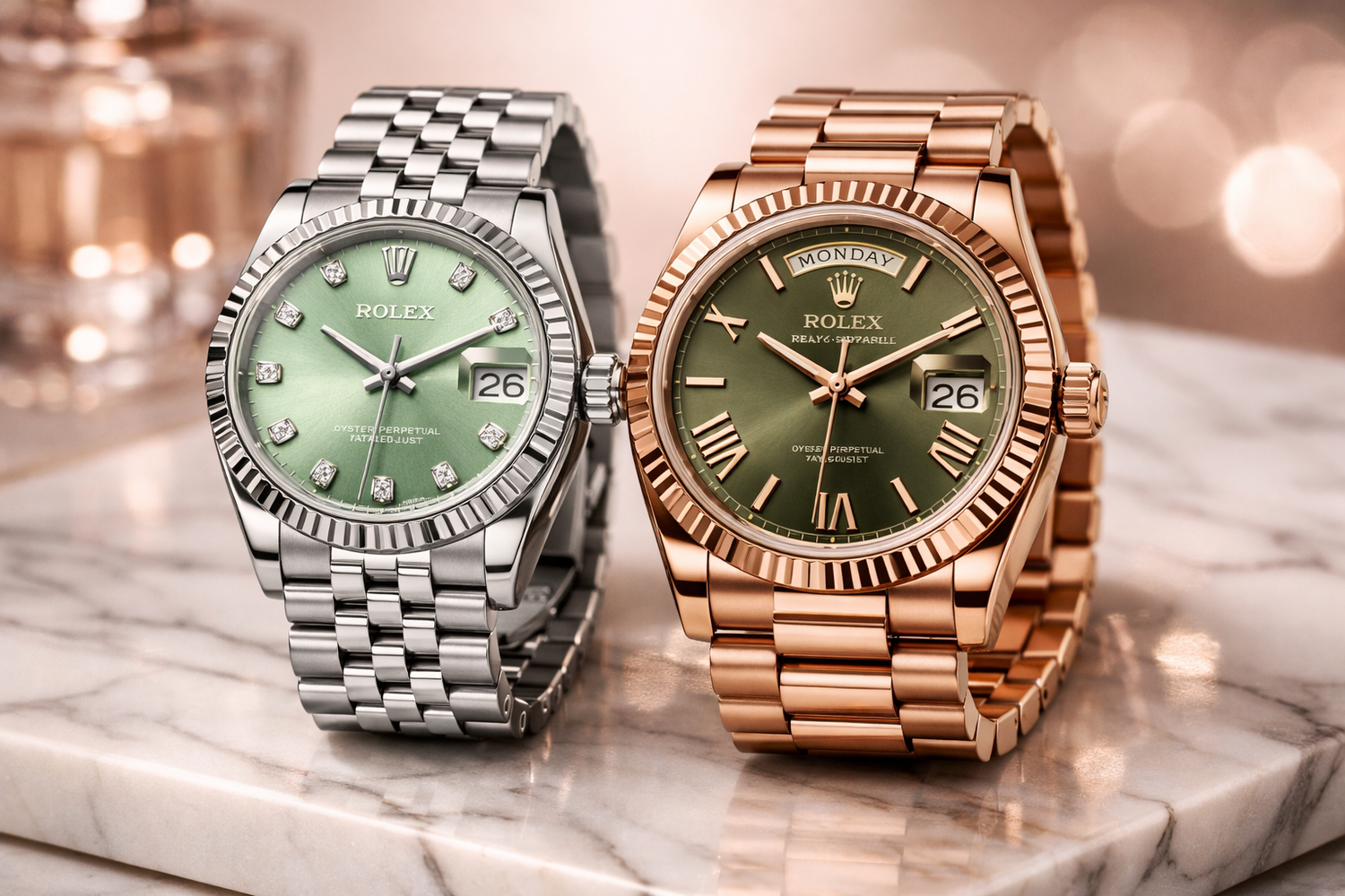 Συλλογή γυναικείων ρολογιών Rolex Datejust και Day-Date Premium AAA+ - Chronolab.gr