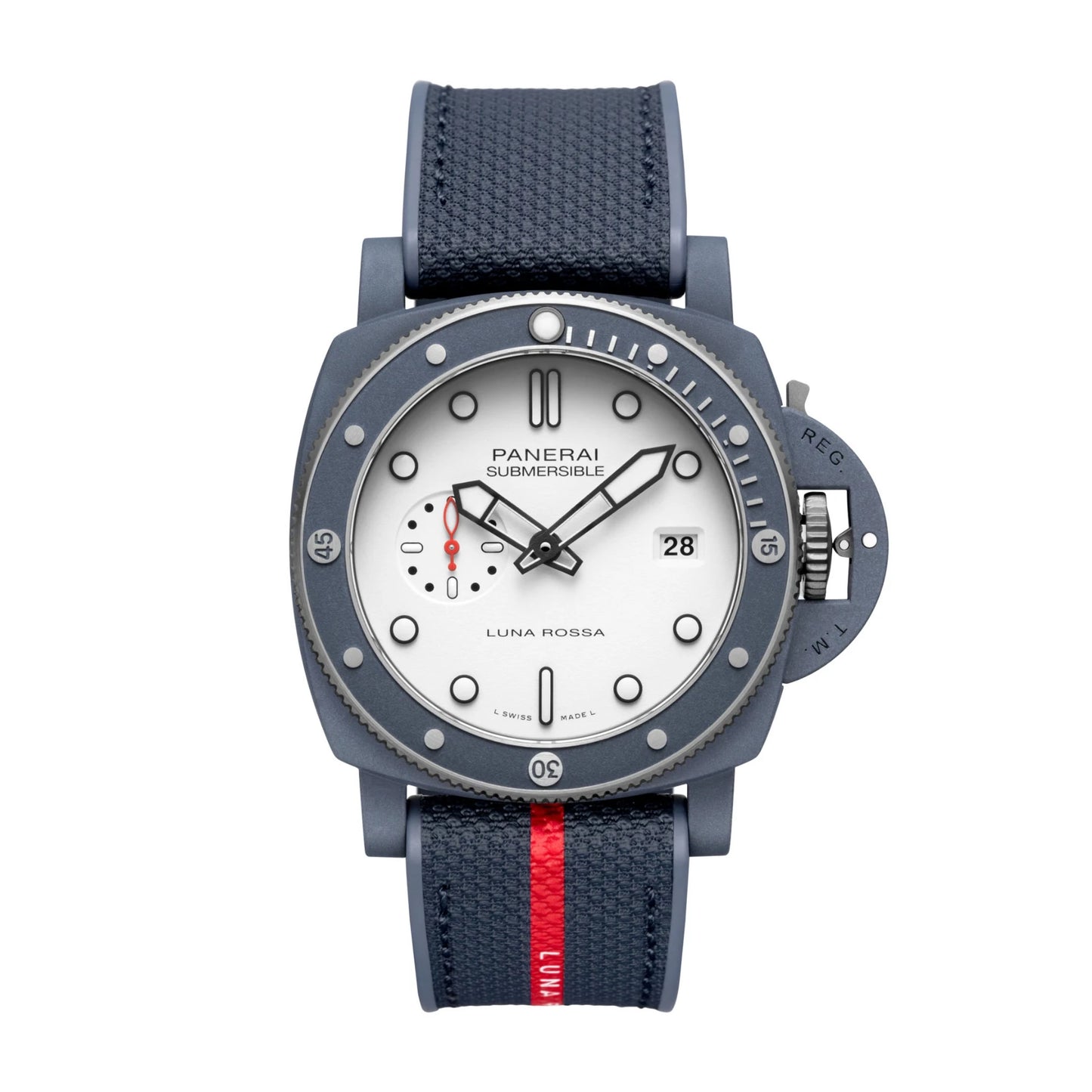 Panerai Submersible QuarantaQuattro  PAM1579 Luna Rossa  White Steel Ceramic 44mm VS Factory
