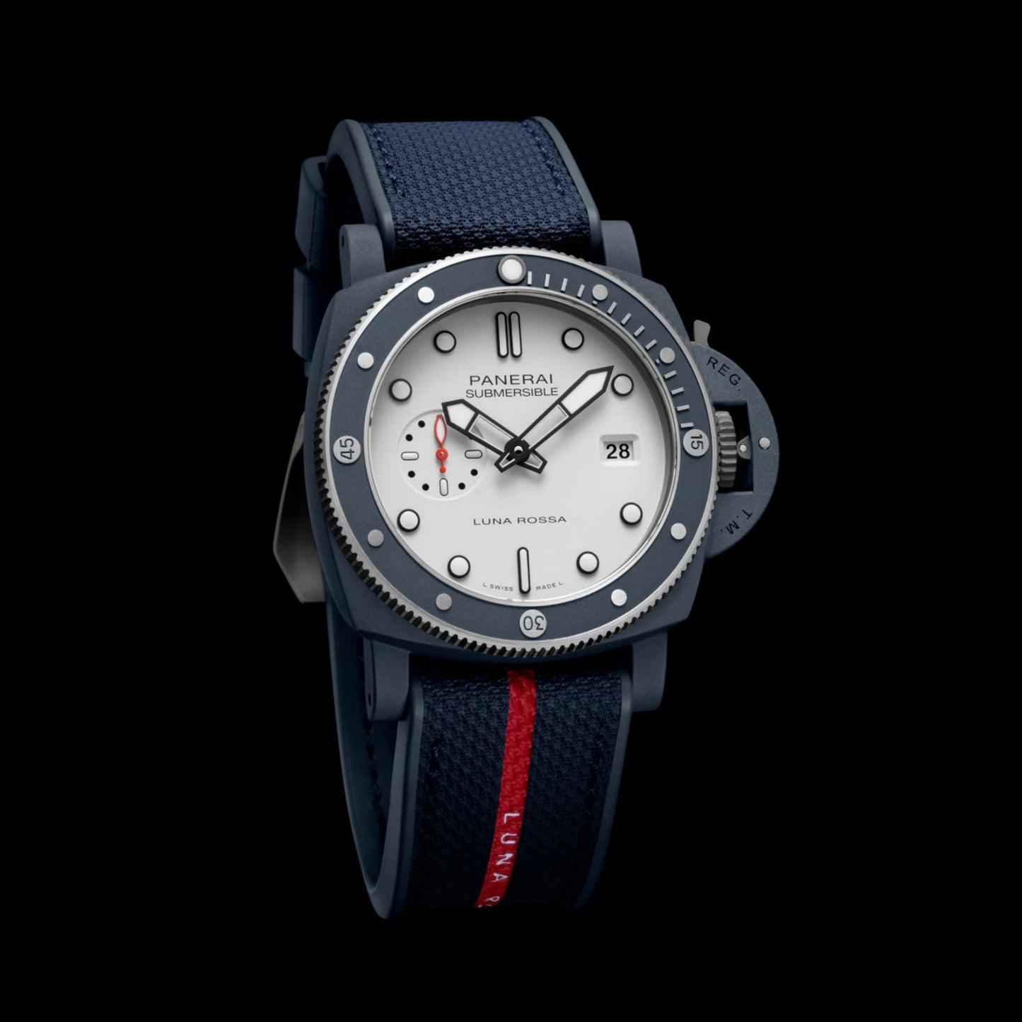 Panerai Submersible QuarantaQuattro  PAM1579 Luna Rossa  White Steel Ceramic 44mm VS Factory
