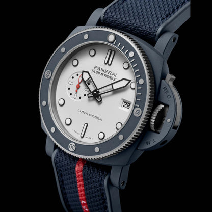 Panerai Submersible QuarantaQuattro  PAM1579 Luna Rossa  White Steel Ceramic 44mm VS Factory