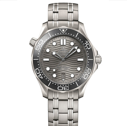 Seamaster Diver 300M SS Gray Ceramic Bezel Black Dial on SS Bracelet