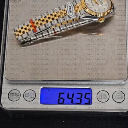 Rolex Datejust 36mm 126233 Two-Tone Yellow Gold/Steel Silver Dial Diamond Markers Jubilee (VS Factory VSF Edition / VS3235 Movement)