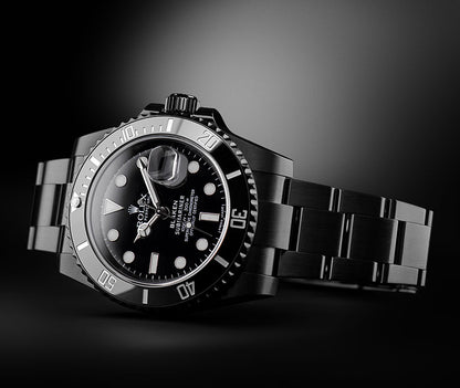 Submariner 116610 Black Dial in DLC Blaken