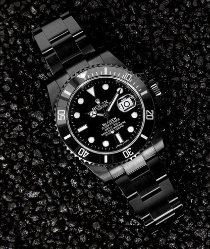 Submariner 116610 Black Dial in DLC Blaken