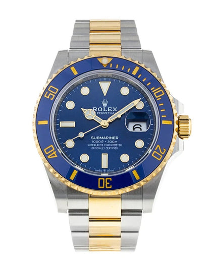 Submariner 2-Tone Blue Dial Ceramic Bezel 40mm