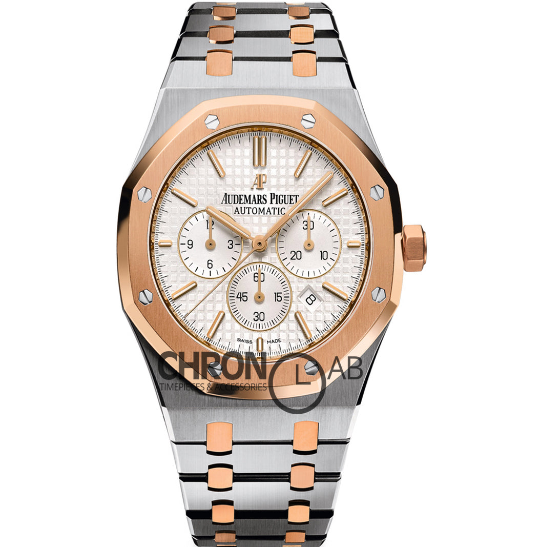 Royal Oak 15400 Two Tone Gold White Dial