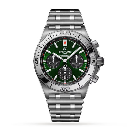 Chronomat B01 42 Stainless Steel Green Dial AB0134101L1A1
