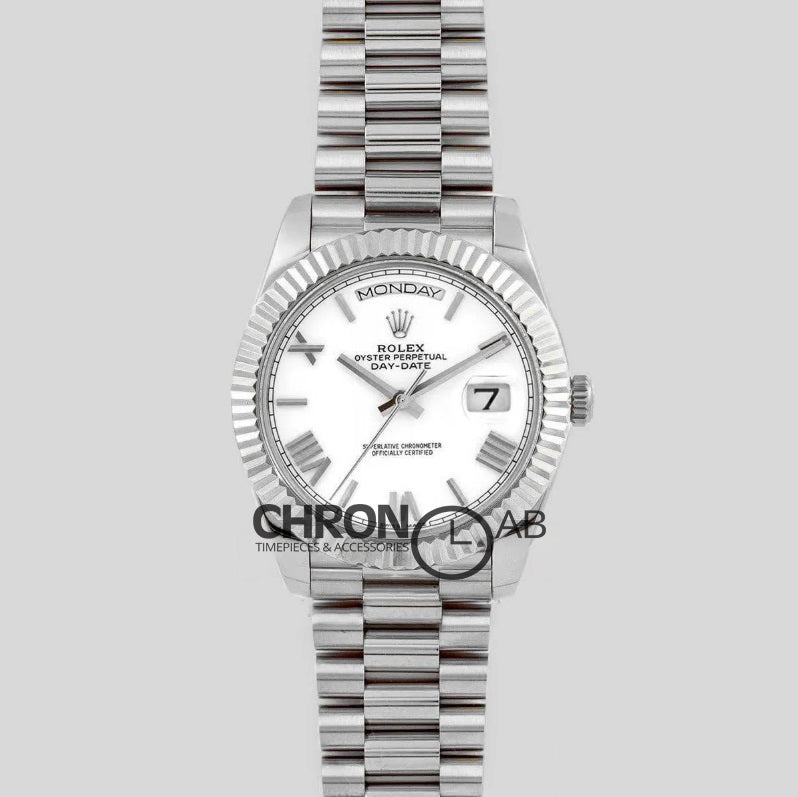 Day-Date 3640 228238 White Dial in White Gold