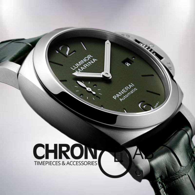 Marina Men's PAM01304 44mm Silver-tone Automatic