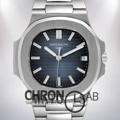 Nautilus Men's 57111A-010 40mm Blue Dial Silver-tone