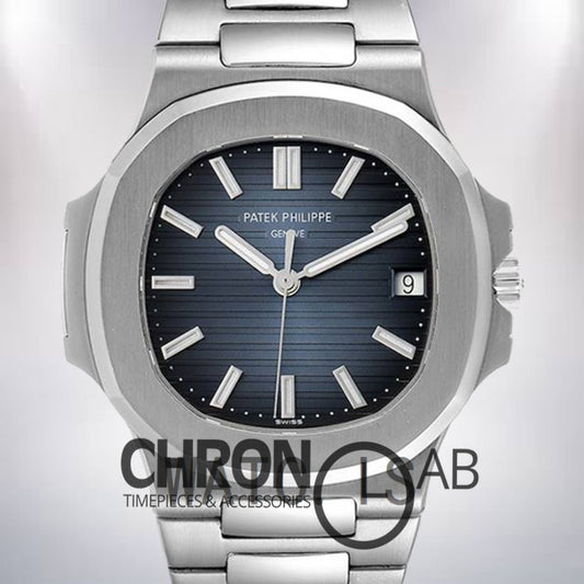 Nautilus Men's 57111A-010 40mm Blue Dial Silver-tone