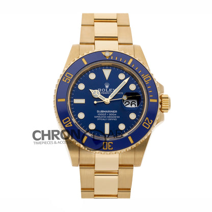 Submariner 126613LB Blue Ceramic in Yellow Gold