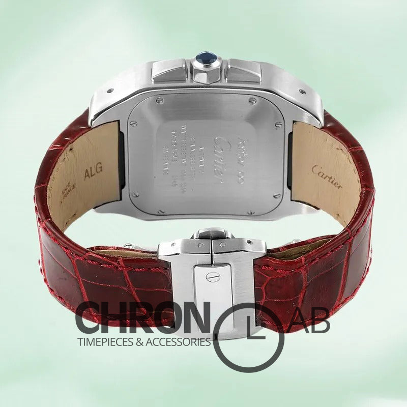 Santos Men’s 42mm W20090X8 Quartz Silver Chronograph
