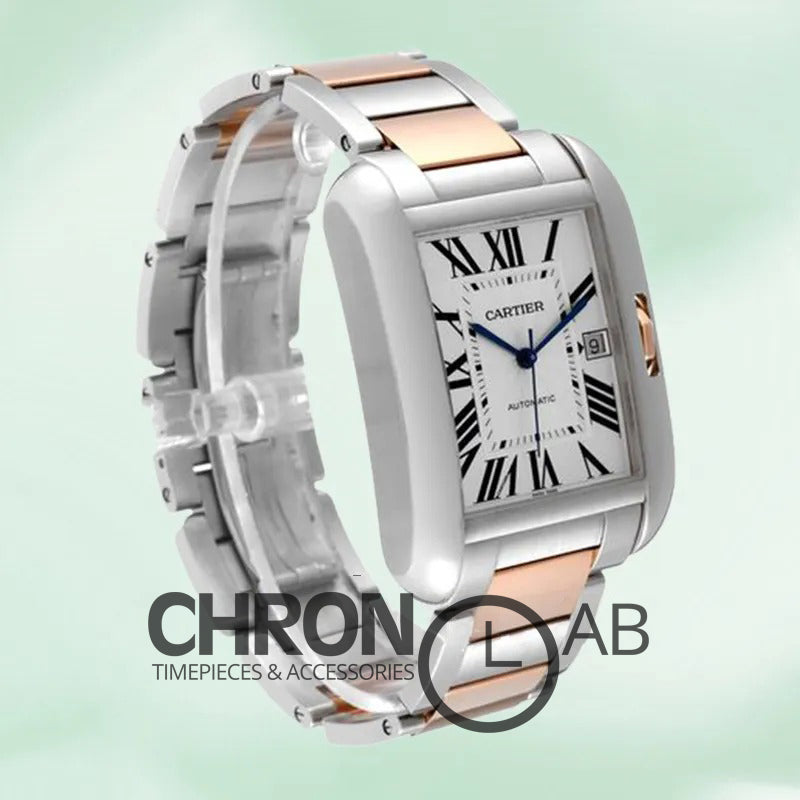 Tank Anglaise Men’s W5310006 36mm Silver-tone Quartz