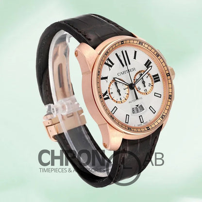 Calibre 42mm W7100044 Men’s Quartz Rose Gold
