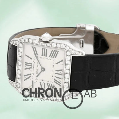 Santos Ladies 33mm WH100251 Silver Quartz