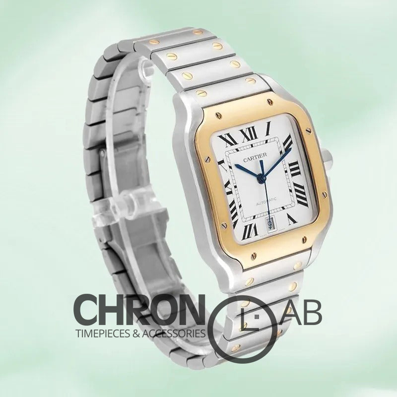 Santos 39mm W2SA0009 Men’s Automatic White Dial