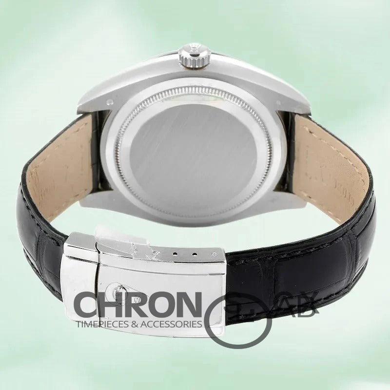 Sky-Dweller 326139BKAL 42mm Leather Strap Black Dial Clone