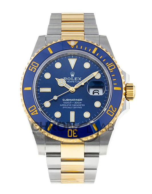 Submariner 2-Tone Blue Dial Ceramic Bezel 40mm