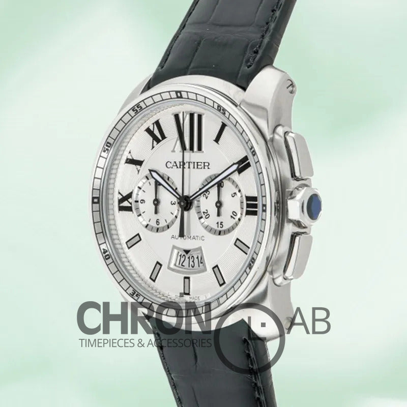 Calibre W7100046 42mm Men’s Leather Strap