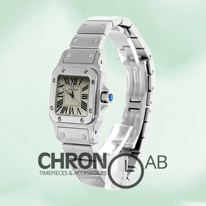 Santos Ladies 28mm W20056D6 Quartz Silver