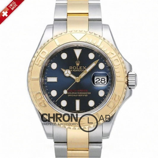 Yacht Master 116622 Yellow Gold Blue Dial in Two Tone