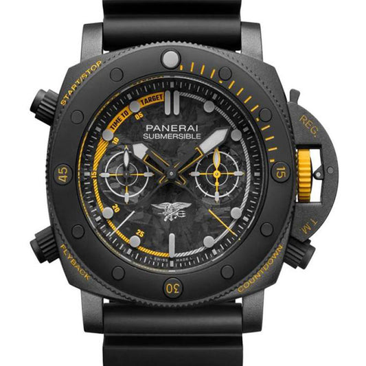 Submersible Navy Seals Titanium Black 47mm Automatic Mens Watch PAM01325